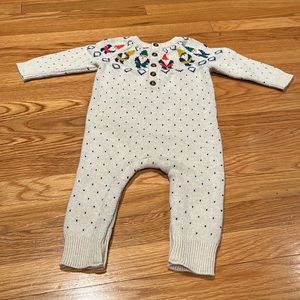 Hanna Andersson 18-24M Gnome Sweater Playsuit